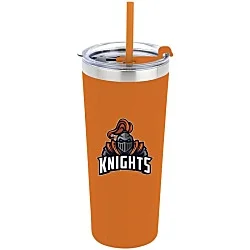 Colma Vacuum Tumbler with Straw - 22 oz. - Colors - Full Color