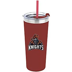 Colma Vacuum Tumbler with Straw - 22 oz. - Colors - Full Color