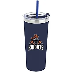 Colma Vacuum Tumbler with Straw - 22 oz. - Colors - Full Color