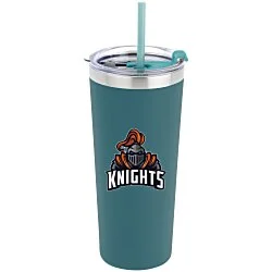 Colma Vacuum Tumbler with Straw - 22 oz. - Colors - Full Color