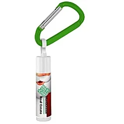 Holiday Lip Balm with Carabiner - Santa - 24 hr