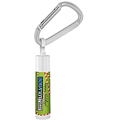 Holiday Lip Balm with Carabiner - Candy Canes - 24 hr