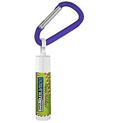 Holiday Lip Balm with Carabiner - Candy Canes - 24 hr