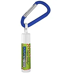 Holiday Lip Balm with Carabiner - Candy Canes - 24 hr