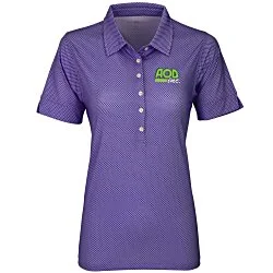 Vansport Pro Eagle Diamond Print Polo - Ladies'