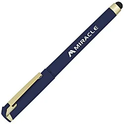 Cali Soft Touch Stylus Gel Pen - Metallic - Matte Gold