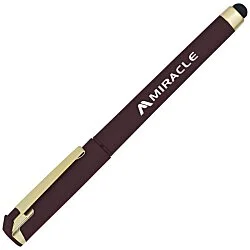 Cali Soft Touch Stylus Gel Pen - Metallic - Matte Gold