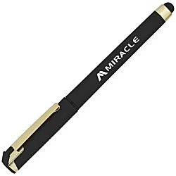 Cali Soft Touch Stylus Gel Pen - Metallic - Matte Gold