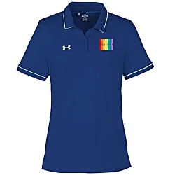 Under Armour Tipped Team Performance Polo - Ladies' - Full Color