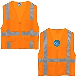 Mesh Six-Pocket Zippered Vest