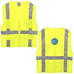 Mesh Six-Pocket Zippered Vest