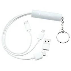 Route Light-Up Logo Duo Charging Cable with USBC