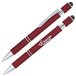 Siena Soft Touch Stylus Metal Spinner Pen