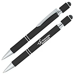 Siena Soft Touch Stylus Metal Spinner Pen