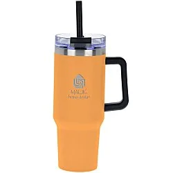 Intrepid Vacuum Mug with Straw - 40 oz. - Laser Engraved
