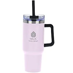 Intrepid Vacuum Mug with Straw - 40 oz. - Laser Engraved