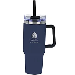 Intrepid Vacuum Mug with Straw - 40 oz. - Laser Engraved