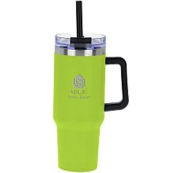 Intrepid Vacuum Mug with Straw - 40 oz. - Laser Engraved