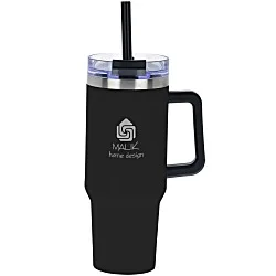 Intrepid Vacuum Mug with Straw - 40 oz. - Laser Engraved