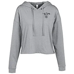 Optimal Tri-Blend Long Sleeve Midi Hooded T-Shirt - Ladies'