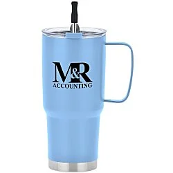 Forest Vacuum Mug with Straw - 30 oz.