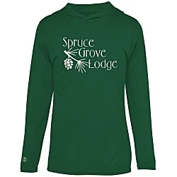 Momentum Solid Long-Sleeve Hooded T-Shirt