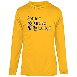 Momentum Solid Long-Sleeve Hooded T-Shirt