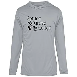 Momentum Solid Long-Sleeve Hooded T-Shirt