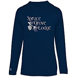 Momentum Solid Long-Sleeve Hooded T-Shirt