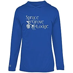 Momentum Solid Long-Sleeve Hooded T-Shirt