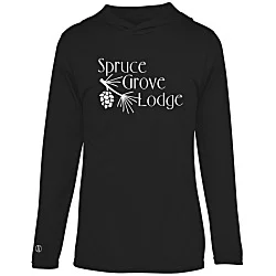 Momentum Solid Long-Sleeve Hooded T-Shirt