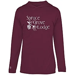 Momentum Solid Long-Sleeve Hooded T-Shirt