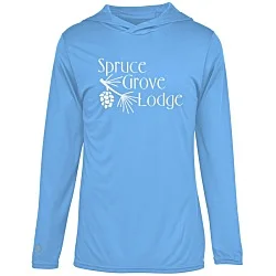 Momentum Solid Long-Sleeve Hooded T-Shirt