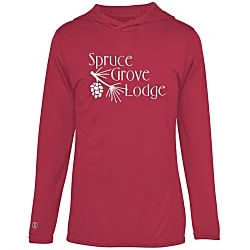 Momentum Solid Long-Sleeve Hooded T-Shirt