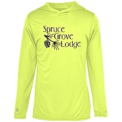 Momentum Solid Long-Sleeve Hooded T-Shirt
