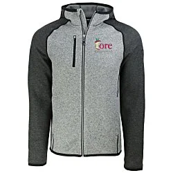 Cutter & Buck Sweater Knit Hooded Fleece Jacket - Men's