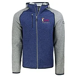 Cutter & Buck Sweater Knit Hooded Fleece Jacket - Men's