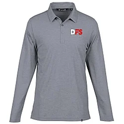 TravisMathew Oceanside Heather Long Sleeve Polo