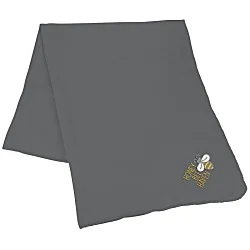 Lightweight Soft Fleece Blanket - Embroidered