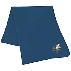 Lightweight Soft Fleece Blanket - Embroidered