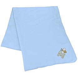 Lightweight Soft Fleece Blanket - Embroidered
