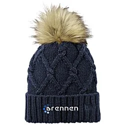 New Era Faux Fur Pom Knit Beanie