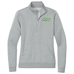 Nike Club Fleece Sleeve Swoosh 1/2-Zip Pullover - Ladies'