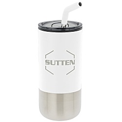 Lagom Tumbler with Stainless Straw - 16 oz. - Laser Engraved