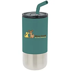 Lagom Tumbler with Stainless Straw - 16 oz. - Full Color