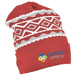 Diamond Knit Cuff Beanie