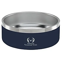 Color Accent Stainless Steel Pet Bowl