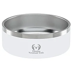 Color Accent Stainless Steel Pet Bowl