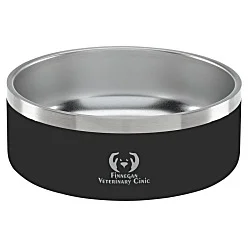 Color Accent Stainless Steel Pet Bowl