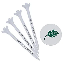 Three Prong Tee Pack with Ball Marker - 3-1/4"